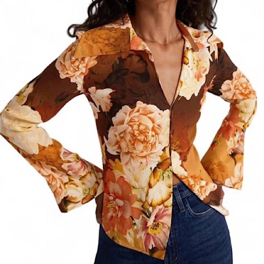Favorite Daughter The Jane Shirt in Sienna